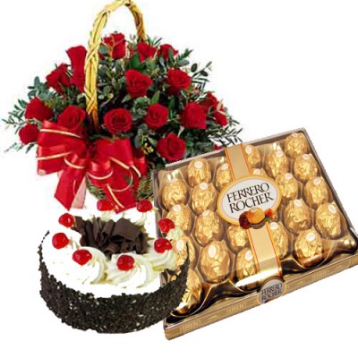 Deliver Online Mother's Day Flowers n Cakes to hyderabad