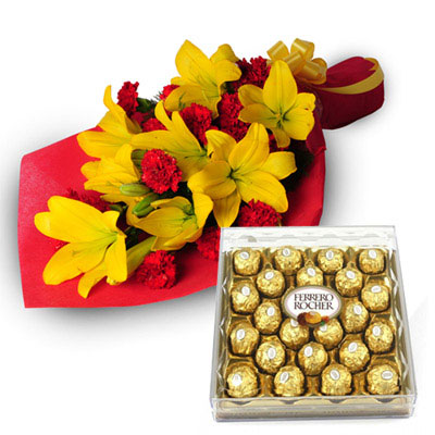 Deliver Mother's Day Flowers and Cakes to hyderabad